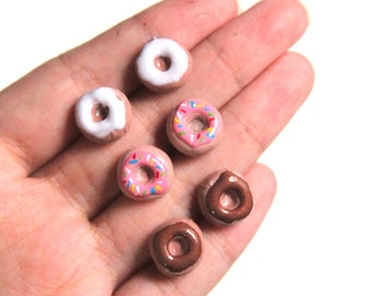 Donut Earrings | Doughnut Earrings Set, vanilla, chocolate and sprinkles for dessert lovers