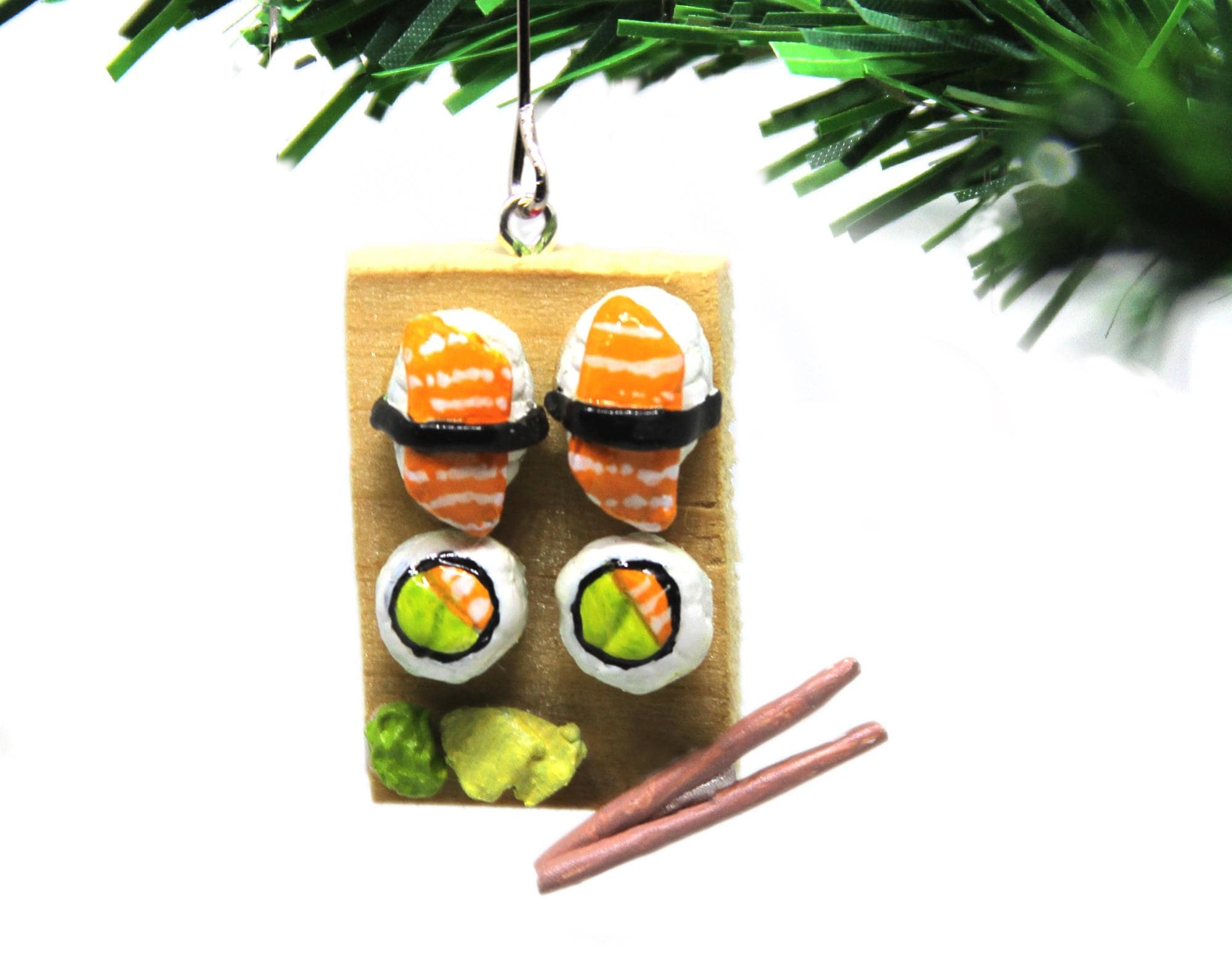 Sushi Ornament | Sushi plate Christmas Ornament, Gift for foodie for Christmas 2023