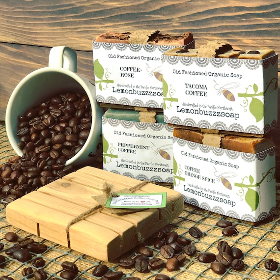 Northwest Coffee Gift Set+Coffee Lover Gift+Organic Coffee Soap+Ecofriendly Gift+Coffee Gift Set+Coffee Soap+Made In Washington Gift