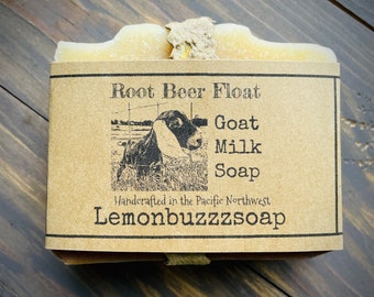 Root Beer Float Goat Milk Soap+Homegrown+Natural Soap+Handmade Root Beer Soap+Goat Milk Soap+Gift For Her+Gift For Him+Ecofriendly Gift