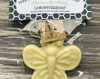 Organic Chamomile & Honey+Kid's Soap on a Rope+Novelty Gift+Organic Soap+Ecofriendly Party Favor+Gift For Kids+Childrens Soap+Soap On a Rope