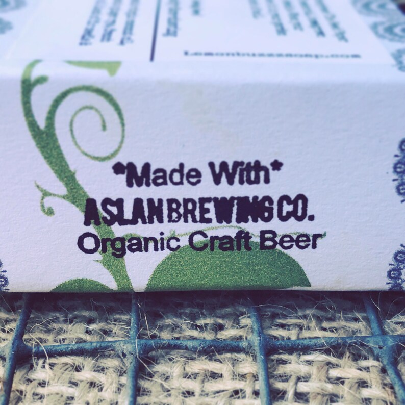 Oat Meal Stout Beer SoapOrganic SoapArtisan SoapSeed PaperNatural SoapChemical FreeOrganic Beer SoapHandcrafted SoapUnique image 2