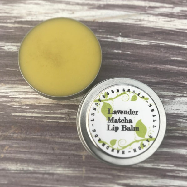 Lavender Matcha Lip Balm+Moisturizing Balm+Lip Gloss+Lip Butter+Lip Balm Tin+Bath And Body+Lip Salve+Lip Balm+Lip Care+Health And Wellness