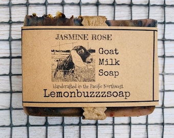 Jasmine Rose Goat Milk Soap+Natural Skincare+Handmade Clean Soap+Ecofriendly Gift For Her+Handmade On The Farm+Old Fashioned Soap