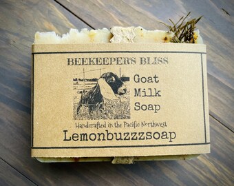 Beekeeper's Bliss Goat Milk Soap+Natural Soap Gift+Made In Washington+Honey Soap+Goat Milk Soap+Gift For Her+Gift For Him+Ecofriendly Gift