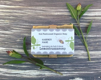 Garden Sage+Organic Soap+Seed Paper+Natural Soap+Chemical Free+Ecofriendly+Healthy+Soap+Gift For Her+Gift For Him+Unique Gift