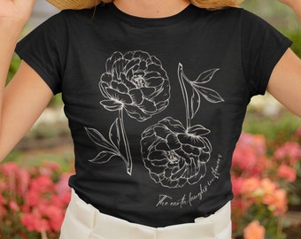 Poet Shirt Literary Shirt Ralph Waldo Emerson Botanical Shirt 