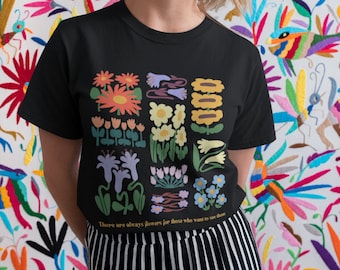 Henri Matisse There are always Flowers Quote Artist Shirt Van Gogh Shirt Botanical Shirt Cottagecore Clothing Wildflower Shirt Art Shirt