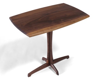 Walnut Plume Side Table / Modern End table / Minimalist Side table