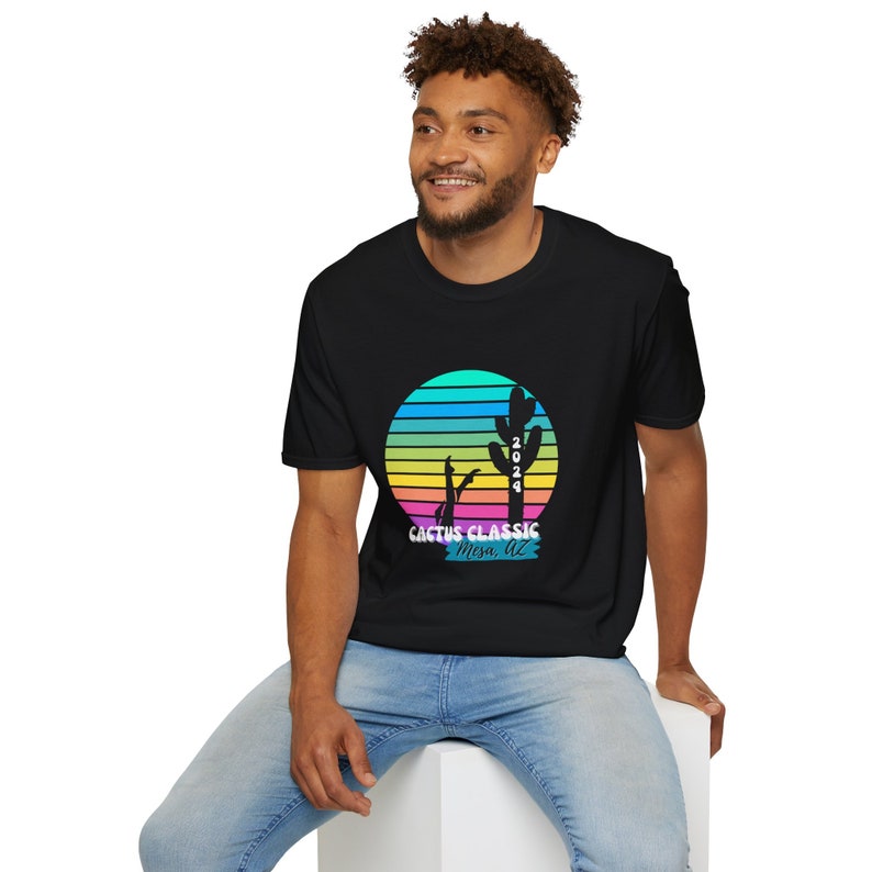 Cactus Classic 2024 Front Design Only Unisex Softstyle T-Shirt image 2