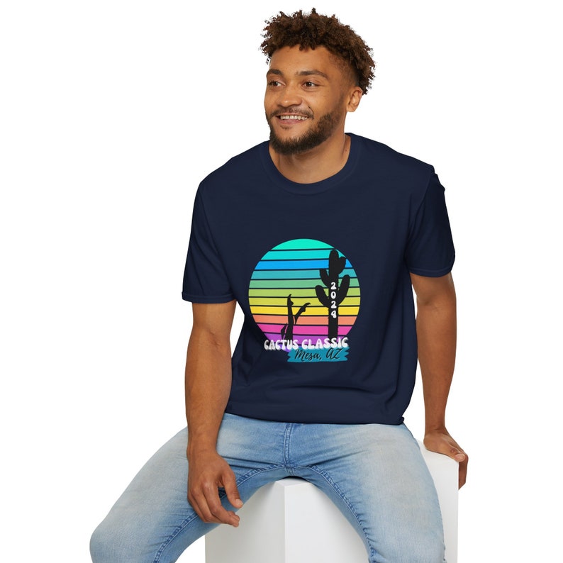 Cactus Classic 2024 Front Design Only Unisex Softstyle T-Shirt image 4