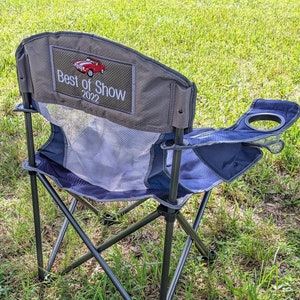 Car Show Chair - Custom Oversize Outdoor Camp Furniture, Adult Folding Chair, Camping Sports Chair, Personalized Outdoor Chair, Gift For Man