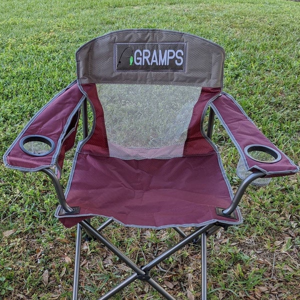 Custom Oversize Outdoor Camp Furniture, Monogram Adult Folding Chair, Camping Chair, Sports Chair, Personalized Outdoor Chair, Gift For Man