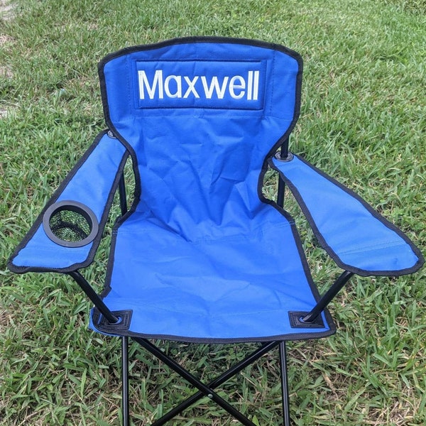Personalized Camping Gift Kids - Monogrammed Todder Kids Chair - Childrens Camping Chair - Kids Sports Chair - Personalized Outdoor Chair