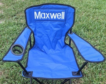 Personalized Camping Gift Kids - Monogrammed Todder Kids Chair - Childrens Camping Chair - Kids Sports Chair - Personalized Outdoor Chair