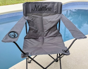 Custom Outdoor Camp Furniture - Monogrammed Adult Folding Chair - Custom Christmas Gift - Personalized Outdoor Chair - Birthday Gift
