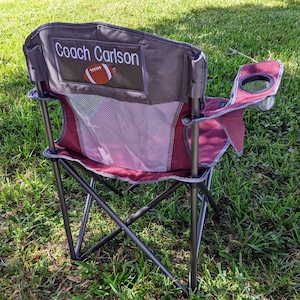 Custom Oversize Outdoor Camp Furniture, Monogram Adult Folding Chair, Camping Chair, Sports Chair, Personalized Outdoor Chair, Gift For Man