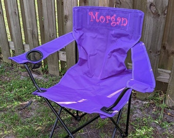 Custom Outdoor Camp Furniture - Monogrammed Adult Folding Chair - Custom Christmas Gift - Personalized Outdoor Chair - Birthday Gift