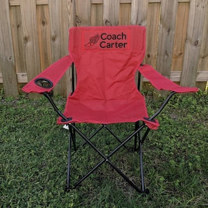 Personalized Coach Gift - Cross Country Softball Folding Chair - Camping Chair - Sports Chair - Personalized Outdoor Chair - Birthday Gift