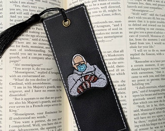 Bernie Sanders Bookmark - Bernie Mittens - Bernie Face Mask Gloves - Bernie Merch Valentine - Inauguration Stationary - Gift For Bookworm