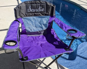 Custom Oversize Outdoor Camp Furniture, Monogram Adult Folding Chair, Camping Chair, Sports Chair, Personalized Outdoor Chair, Gift For Man