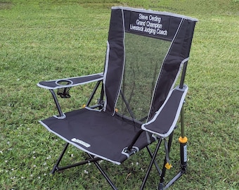 Muebles de camping personalizados para exteriores, silla plegable con monograma para adultos, silla de camping, silla deportiva, silla de exterior personalizada, regalo para hombre