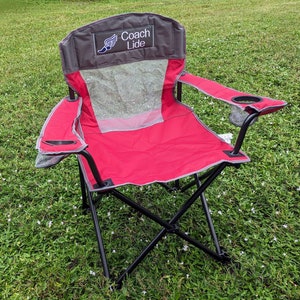 Track & Field Coach Chair - Custom Oversize Outdoor Camp Furniture, Camping Sports Chair, Personalized Outdoor Chair, Gift For Coach