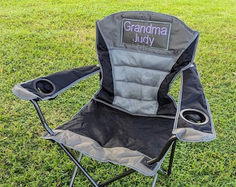 Custom Oversize Outdoor Camp Furniture, Monogram Adult Folding Chair, Camping Chair, Sports Chair, Personalized Outdoor Chair, Gift For Man