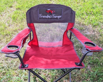 Car Show Chair - Custom Oversize Outdoor Camp Furniture, Adult Folding Chair, Camping Sports Chair, Personalized Outdoor Chair, Gift For Man