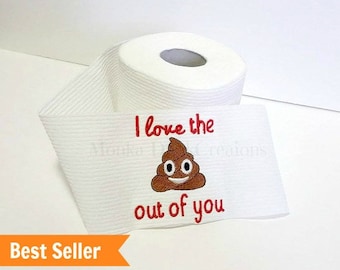 Funny Fathers Day Gift - Funny Gift for Boyfriend - Gift For Husband - Present for Mom - Embroidered Toilet Paper - Gift for Dad - Gag Gift