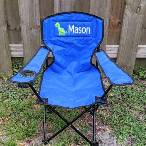 Personalized Gift Toddler - Monogrammed Kids Folding Chair - Children Camp Chair - Sports Chair - Outdoor Birthday Present Name - Glamping