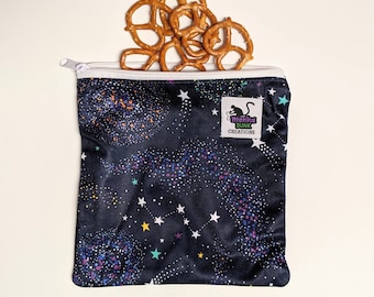 Reusable Snack Bag. Snack Bag with Zipper, Reusable Snack Bag Kid, Zero Waste Bag, Wet Bag for Bathing Suit, Wet Bag for Pad, Waterproof Bag