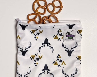 Reusable Snack Bag. Snack Bag with Zipper, Reusable Snack Bag Kid, Zero Waste Bag, Wet Bag for Bathing Suit, Wet Bag for Pad, Waterproof Bag