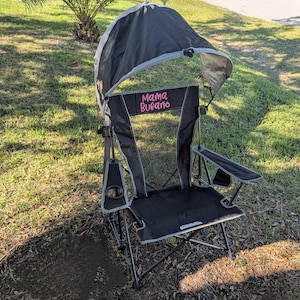 Personalized Rocking Outdoor Camp Furniture with Shade, Monogram Adult Folding Chair, Camp Chair, Sports Chair, Personalized Outdoor Chair