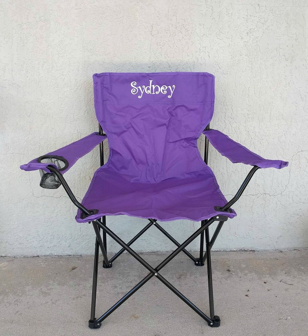 Custom Outdoor Camp Furniture Monogrammed Adult Folding Etsy