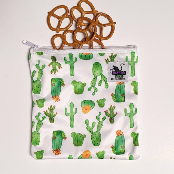 Wiederverwendbare Snacktasche. Snacktasche mit Reißverschluss, Wiederverwendbare Snacktasche Kid, Zero Waste Tasche, Nasstasche für Badeanzug, Nasstasche für Pad, Wasserdichte Tasche