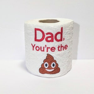 Divertente regalo di San Valentino per papà - regalo per il fidanzato - regalo per il marito del padre - carta igienica ricamata - regalo per papà - gag gift