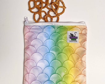 Reusable Snack Bag. Snack Bag with Zipper, Reusable Snack Bag Kid, Zero Waste Bag, Wet Bag for Bathing Suit, Wet Bag for Pad, Waterproof Bag