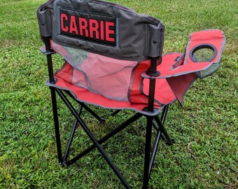 Muebles de exterior personalizados de gran tamaño para camping, silla plegable con monograma para adultos, silla de camping, silla deportiva, silla de exterior personalizada, regalo para hombre