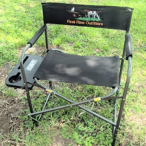 Custom Directors Chair - Personalized Folding Chair - Camp Chair with Side Table - Gift for Camper - Outdoor Furniture - Birthday Gift