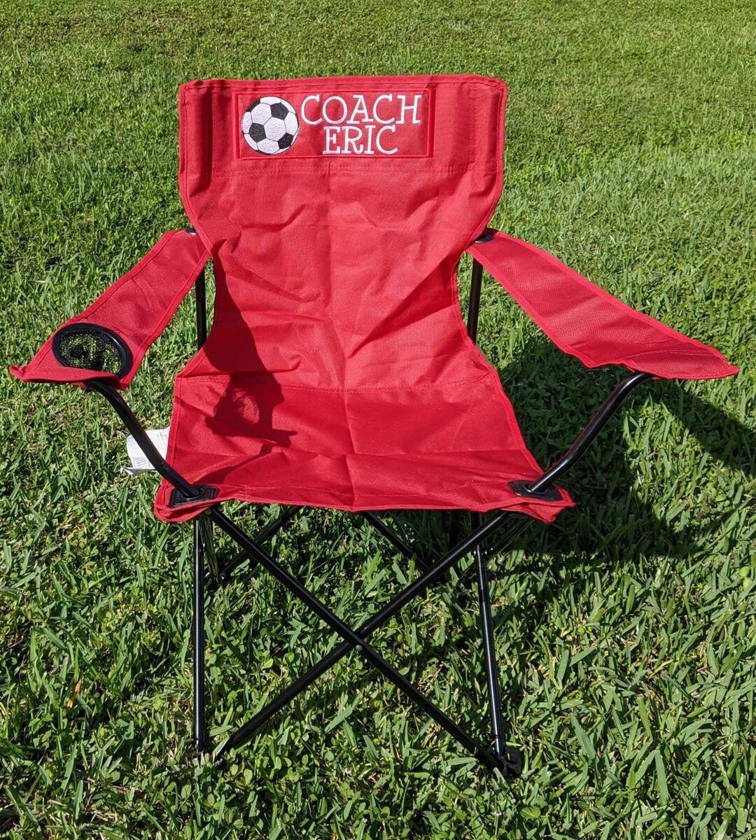 Personalized Coach Gift Soccer Baseball Adult Folding Chair Camping Chair Sports Chair Personalized Outdoor Chair Graduation Gift Etsy Denmark
