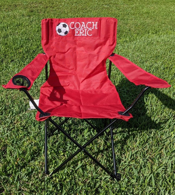 Personalized Coach Gift Soccer Baseball Adult Folding Chair Camping Chair Sports Chair Personalized Outdoor Chair Graduation Gift Etsy