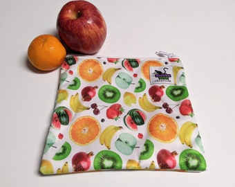 Herbruikbare snacktas. Snacktas met ritssluiting, herbruikbare snacktas voor kinderen, afvalloze tas, natte tas voor badpak, natte tas voor pad, waterdichte tas