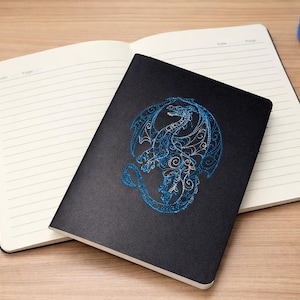 Spersonalizowany notatnik Dragon, 60-stronicowy dziennik, format A5