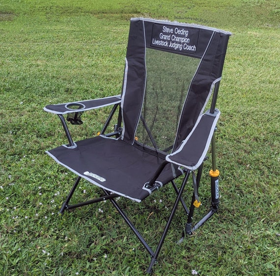 Custom Rocking Outdoor Camp Furniture Monogram Adult Folding