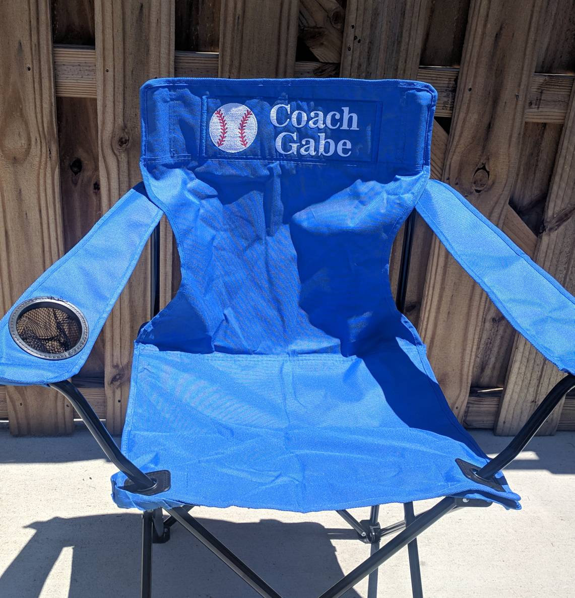 Personalized Coach Gift - Baseball Football Adult Folding Chair - Camping Chair - Sports Chair - Personalized Outdoor Chair - Birthday Gift