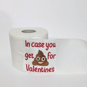 Gag Gift - Regalo divertente per il giorno del papà - Gag Regalo ricamato - Regalo per marito - Regalo per moglie - Carta igienica ricamata Tessuto bagno