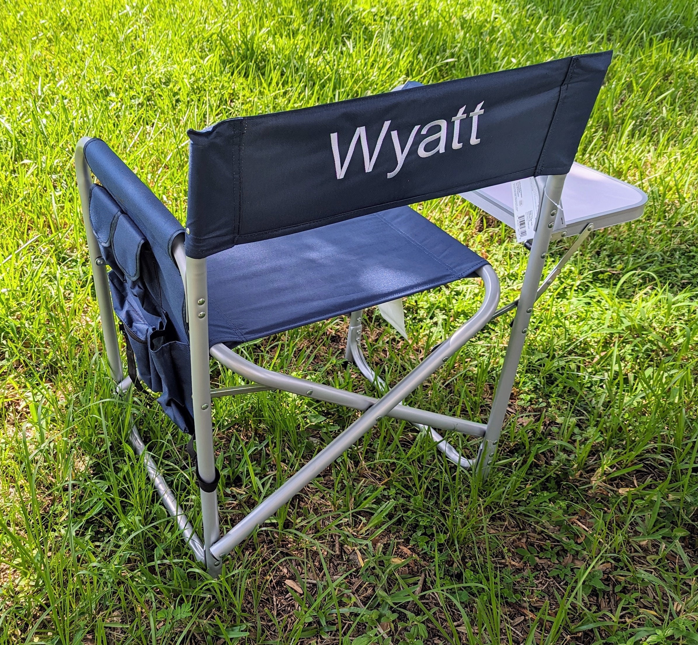 Custom Directors Chair Personalized Folding Chair Camp Chair With Side Table Gift for Camper Outdoor Furniture Birthday Gift Etsy