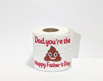 Funny Fathers Day Gift - Funny Gift for Boyfriend - Gift For Husband - Present for Dad - Embroidered Toilet Paper - Gift for Dad - Gag Gift