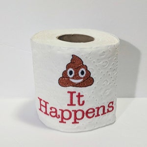 Funny fathers Day Gift - Funny Gift for Boyfriend - Gift For Husband - Present for Mom - Embroidered Toilet Paper - Gift for Dad - Gag Gift